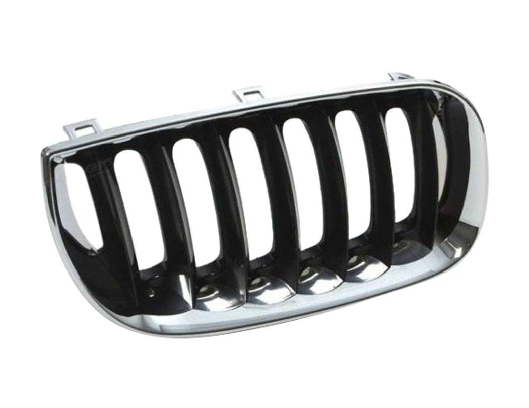 Calandre Côté Passager Bmw X3 2004-2006 Chrome.Noir , BM1200169