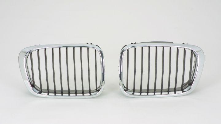 Calandre Côté Passager Bmw Série 3 Berline 1999-2001 Chrome.Noir , BM1200179
