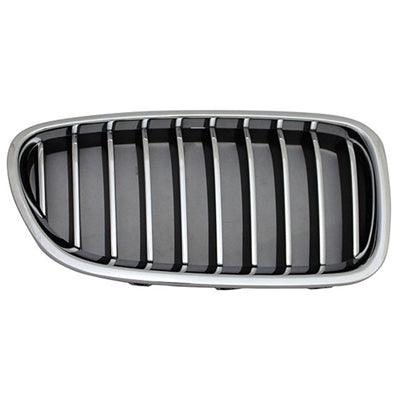 Calandre côté passager chromée pour BMW Série 5 (2014-2016), modèles 528 sans pack M/vision nocturne, BM1200245