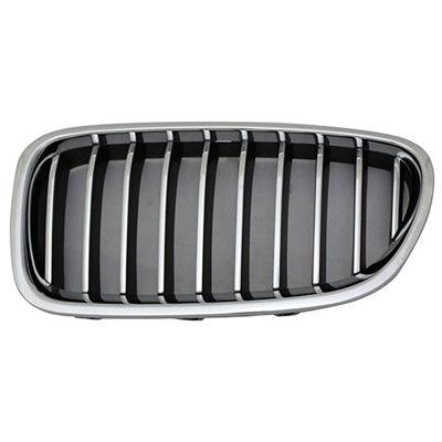 Calandre côté conducteur chromée pour BMW Série 5 (2014-2016), modèles 528 sans pack M/vision nocturne, BM1200246