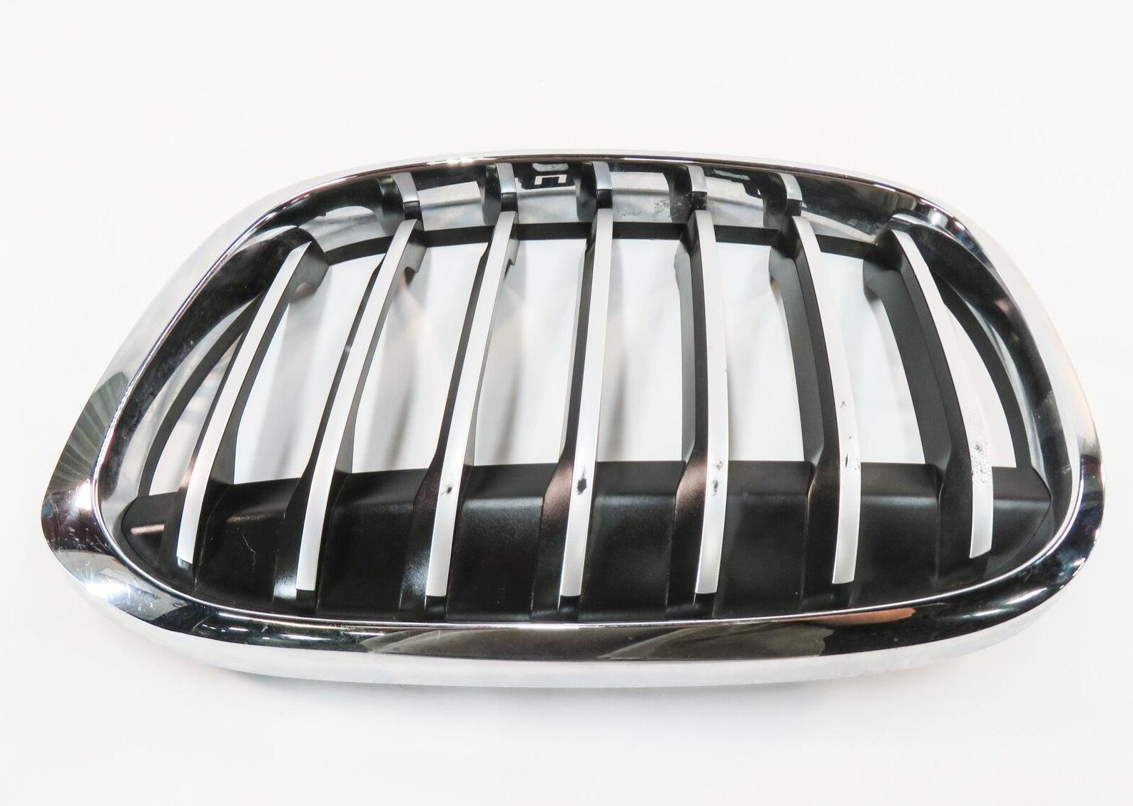 Calandre côté conducteur BMW X1 2016-2019 Noir mat avec cadre chromé Sans pack M, BM1200290