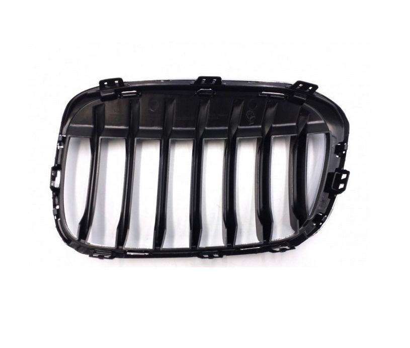Calandre côté passager BMW X1 2016-2019 argent métallisé avec cadre chromé pour modèle X-Line, BM1200291