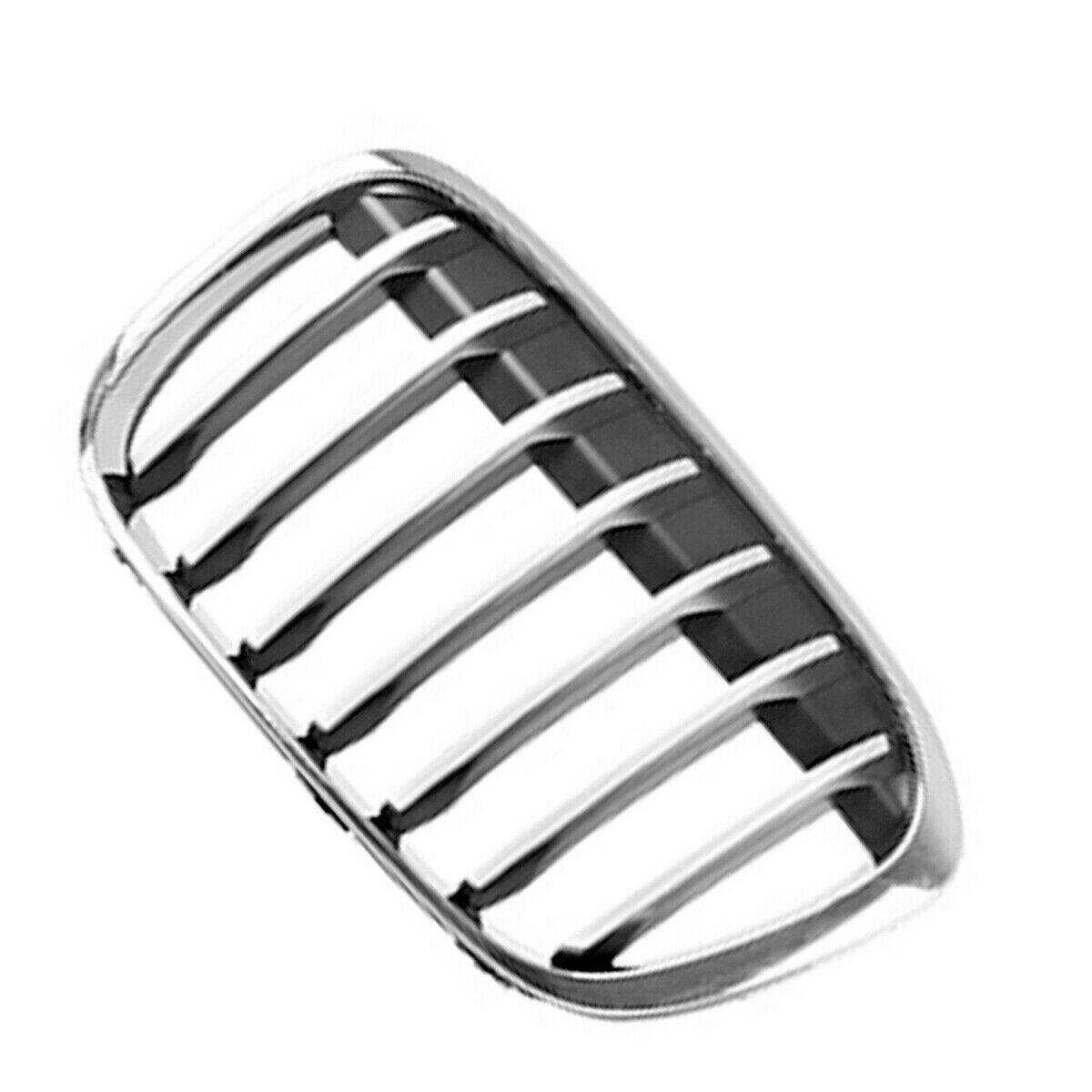 Calandre côté conducteur BMW X1 2016-2019 argent métallisé avec cadre chromé pour modèle X-Line, BM1200292