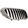 2017-2019 Bmw 5 Series Grille Passenger Side Chrome With 9 Bars With Out M-Pkg/Night Vision With Luxurypkg