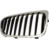 2017-2019 Bmw 5 Series Grille Passenger Side Chrome With 9 Bars With Out M-Pkg/Night Vision With Luxurypkg