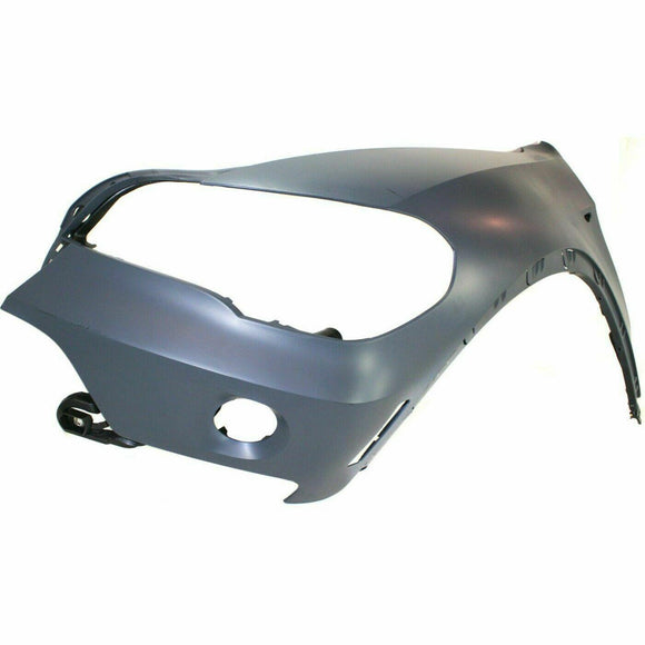 2007-2010 Bmw X5 Fender Front Driver Side With Side Lamp Hole With Head Lamp Washer Hole Capa