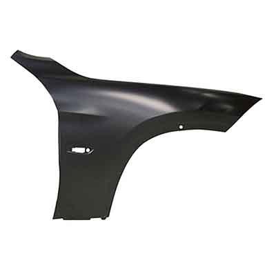 2012 Bmw X1 Fender Front Passenger Side With Side Lamp Hole Steel