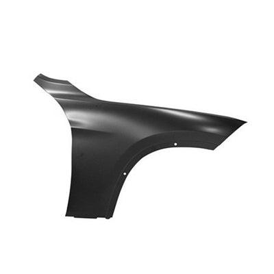 Aile avant côté passager BMW X1 2013-2015 sans emplacement pour feu de position latéral, cache en acier, BM1241163C