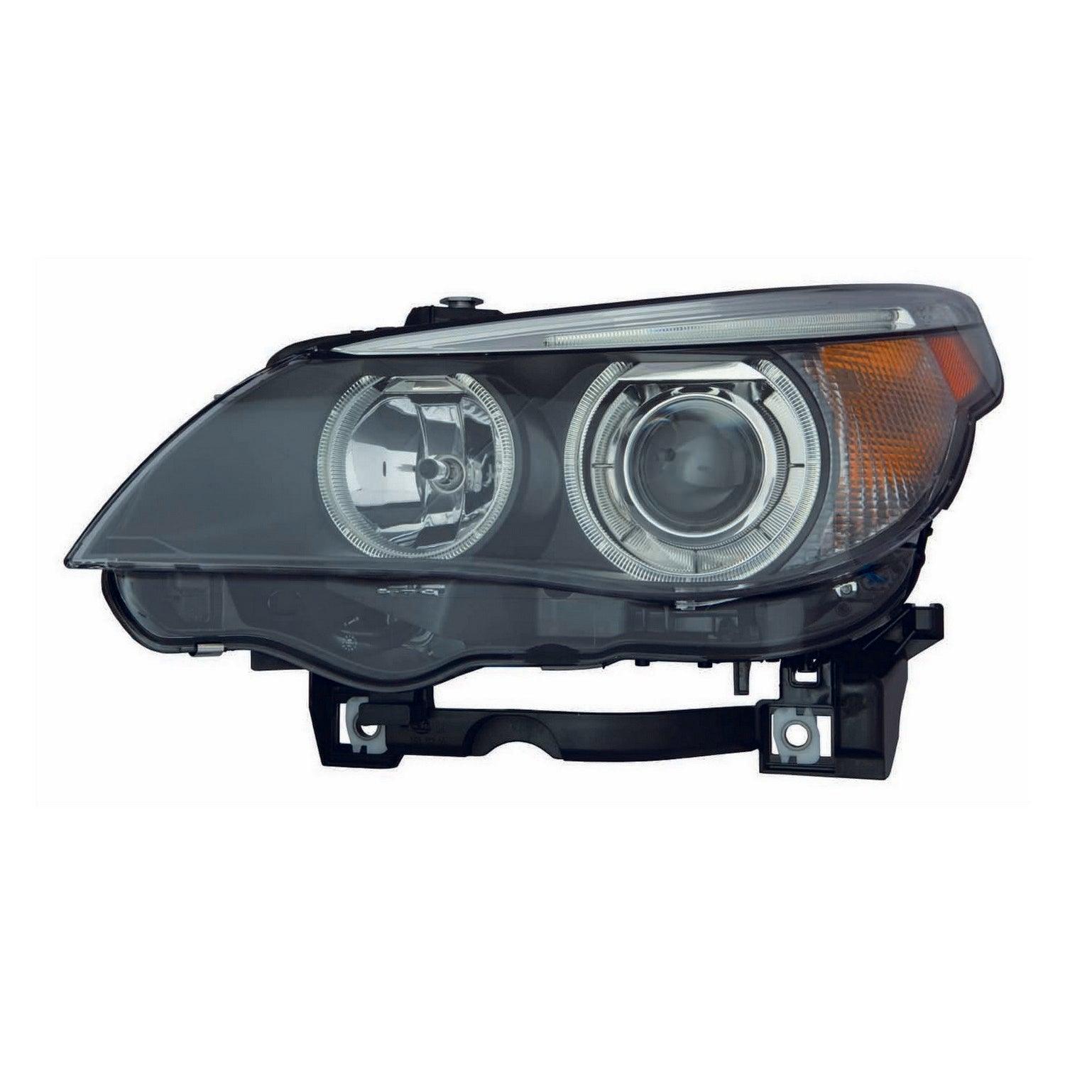 Phare avant gauche (côté conducteur) pour BMW Série 5 (2004-2007), ampoule HID de haute qualité, sans réglage automatique, référence BM2502125