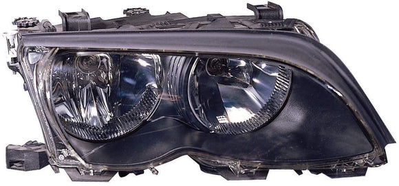 2002-2005 Bmw 3 Series Sedan Head Lamp Passenger Side Halogen Black High Quality