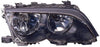 2002-2005 Bmw 3 Series Sedan Head Lamp Passenger Side Halogen Black High Quality