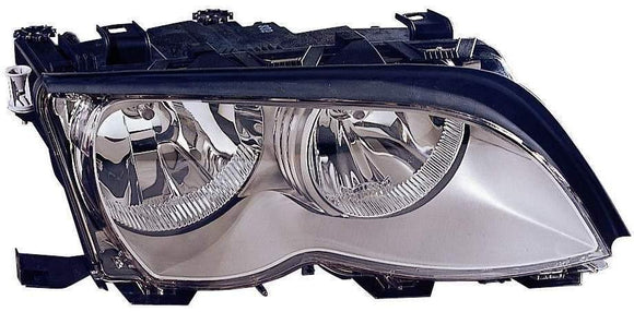 2002-2005 Bmw 3 Series Sedan Head Lamp Passenger Side Chrome Halogen High Quality