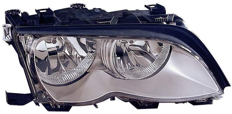 Phare avant côté passager pour BMW Série 3 Touring 2002-2005, halogène chromé de haute qualité, BM2503165