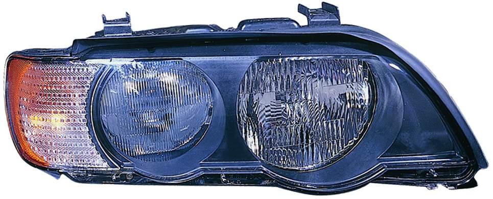 Phare avant côté conducteur BMW X5 2000-2003, halogène blanc, clignotant, haute qualité, BM2518110