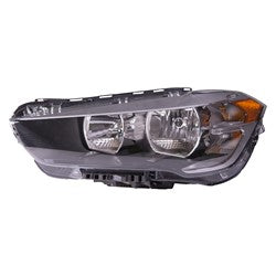 Phare avant gauche (côté conducteur) BMW X1 2015-2019, lentille/boîtier halogène, référence BM2518173C - Hunt Parts