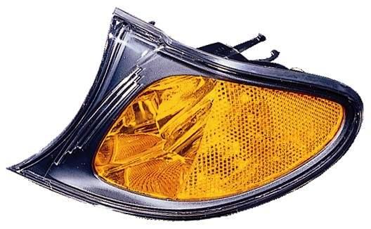 Feu de position latéral côté conducteur pour BMW Série 3 Touring 2002-2005, lentille ambre, contour noir, haute qualité, BM2520109