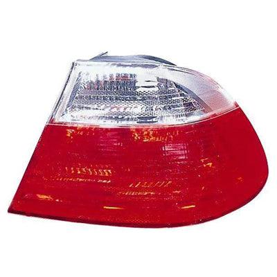 Feu arrière côté passager pour BMW Série 3 Coupé 1999-2003, transparent et rouge, haute qualité, BM2801108