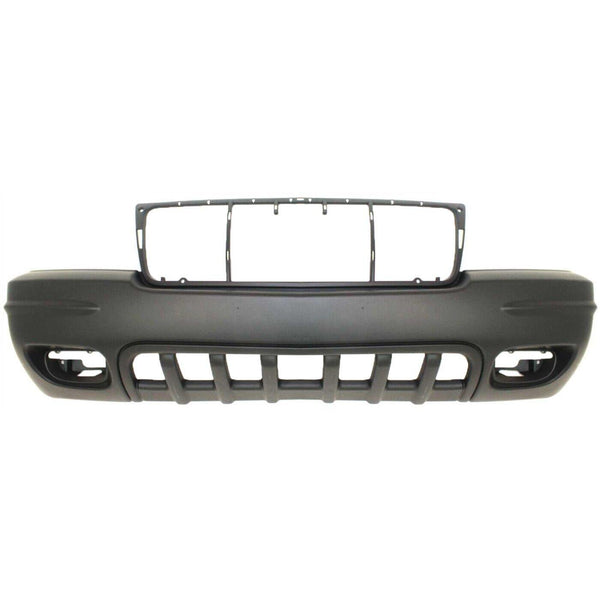 2001-2003 Jeep Grand Cherokee Bumper Front Primed Ltd With Fog Lamp Hole