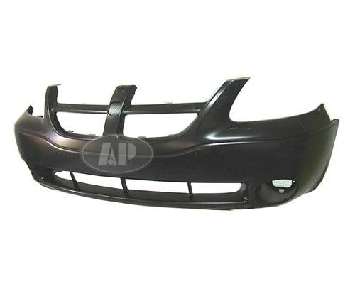 Pare-chocs avant apprêté pour Dodge Caravan 2001-2004 SE avec cache pour feux antibrouillard, CH1000328C