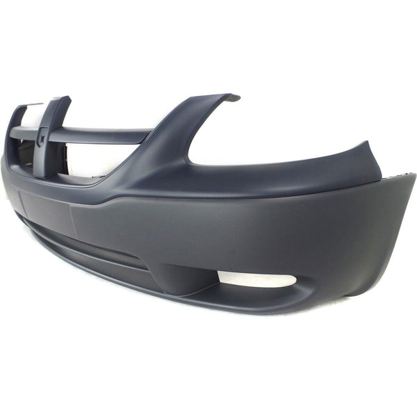 2005-2007 Dodge Caravan Bumper Upper Front Black Lower Texured
