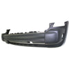 2005-2007 Jeep Liberty Bumper Front With Tow Hook Textured Dark Gray