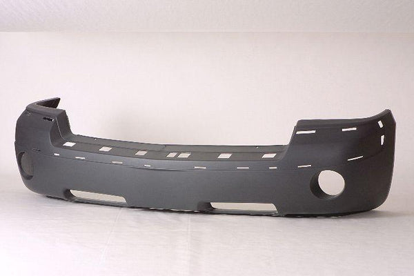 2005-2007 Dodge Dakota Bumper Front Textured Dark Gray With Fog Lamp Hole /Moulding Hole Capa