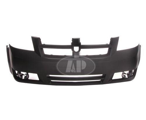 2008-2010 Dodge Caravan Bumper Front Primed (Se Model) With Built-In Grille Capa