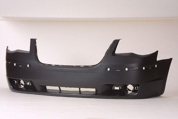 2008-2010 Chrysler Town Country Bumper Front Primed Without Washer Hole With Moulding Hole
