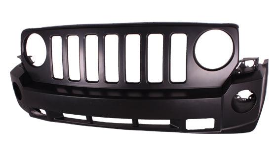 Pare-chocs avant Jeep Patriot 2007-2010 apprêté avec attelage sans chrome, CH1000935
