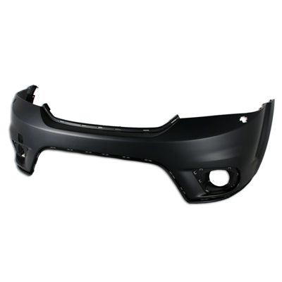 2011-2019 Dodge Journey Bumper Upper Front Primed With Washer With Fog Lamp Hole Capa