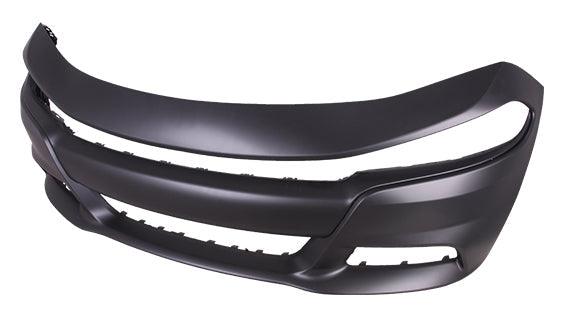 2015-2021 Dodge Charger Bumper Front Primed With Out Hood Scoop Model For Se/Rt/Sxt/Police Capa