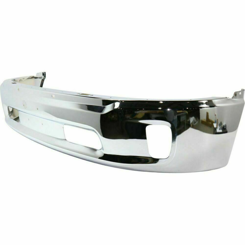 Pare-chocs avant chromé pour Dodge Ram 1500 (2013-2018), sans capteur, avec emplacement pour phare antibrouillard, CH1002396
