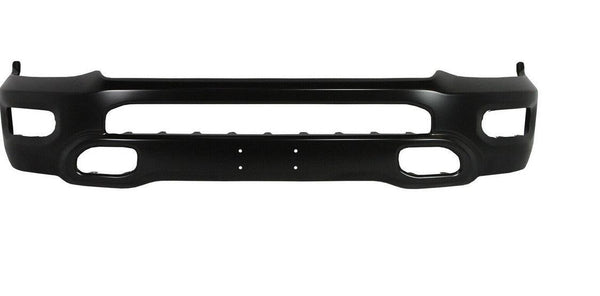 2019-2021 Ram Ram 1500 Bumper Face Bar Front Ptm Black Steel Exclude Rebel Model