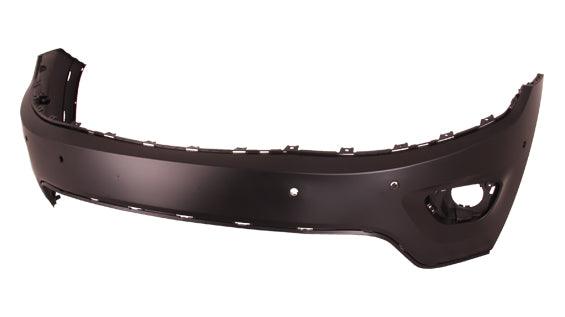 2014-2015 Jeep Grand Cherokee Bumper Upper Front Primed With Sensor Hole Ltd/Overland/Laredo Models Capa