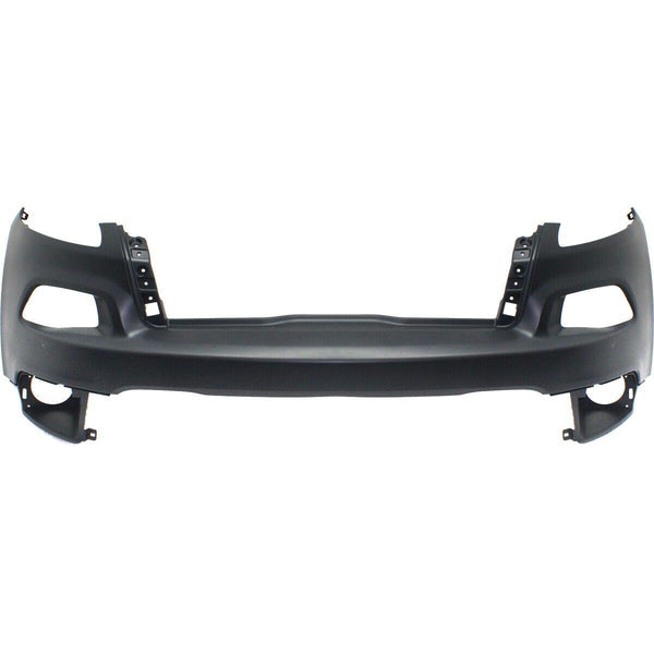 2014-2018 Jeep Cherokee Bumper Upper Front Primed Without Sensor/Washer With Tow Exclude Traidriver Sideawk Model Capa