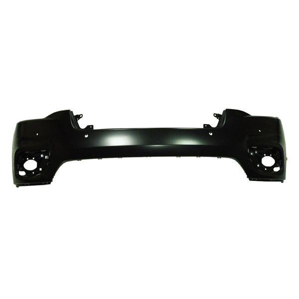 2019-2021 Jeep Cherokee Bumper Front Upper Primed With 6 Sensor Exclude Traidriver Sideawk Model
