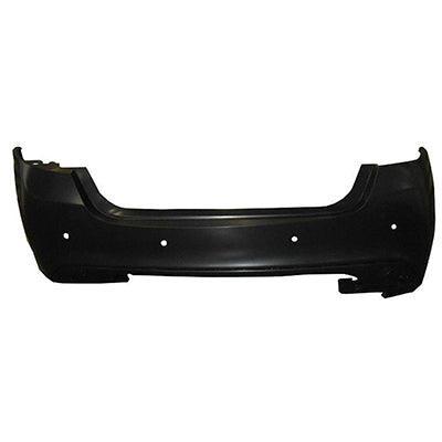 2015-2017 Chrysler 200 Sedan Bumper Rear Primed 4Cyl With Sensor Without Active Park Assist