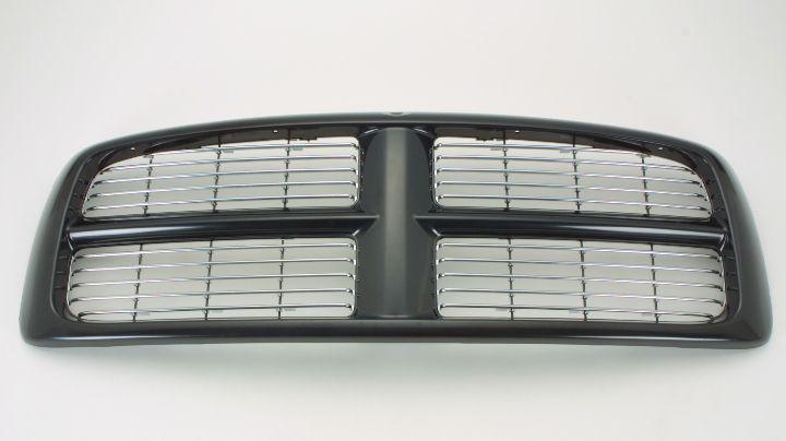 Calandre Dodge Ram 3500 2003-2005, intérieur chromé/cadre noir, CH1200259