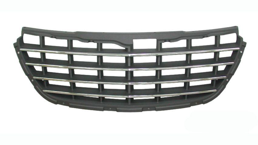 Calandre Chrysler Pacifica 2004-2006 grise avec garniture chromée, modèle Ltd/Touring, CH1200277