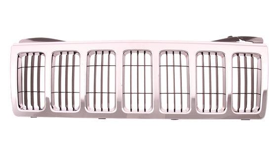 2008-2010 Jeep Grand Cherokee Grille Black With Chrome Front