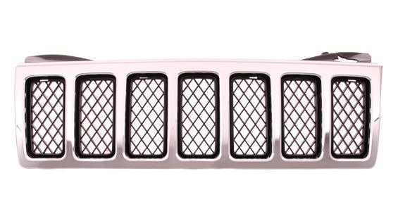 Calandre Jeep Grand Cherokee 2008-2009 Noir mat avec grille avant chromée, modèle Overland, CH1200314