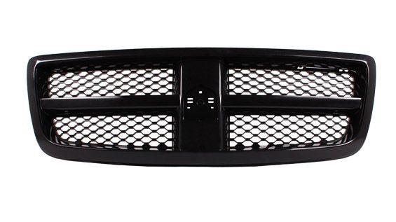 Grille Dodge Ram 1500 2009-2010 Matte-Black With Painted-Black Frame , CH1200327