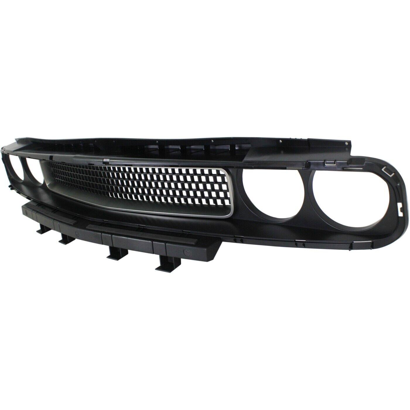 Calandre Dodge Challenger 2008-2014 Noir mat avec garniture argentée, CH1200338