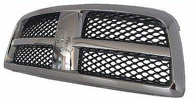 Calandre Dodge Ram 1500 2009-2010, cadre chromé avec insert nid d'abeille noir, CH1200347