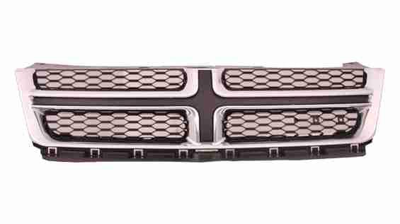 Calandre Dodge Avenger 2011-2014 Gris foncé mat avec moulure chromée, CH1200348