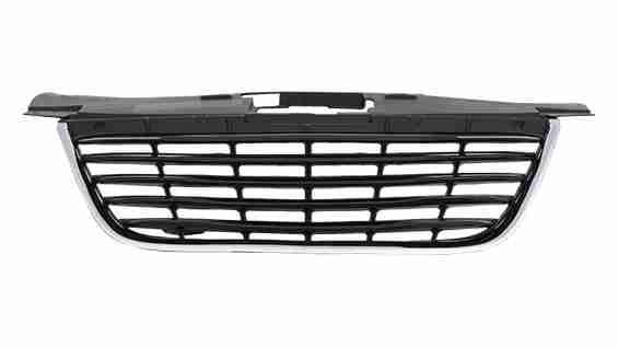 Calandre Chrysler 200 Cabriolet 2011-2014, cadre chromé et lamelles noires, CH1200352
