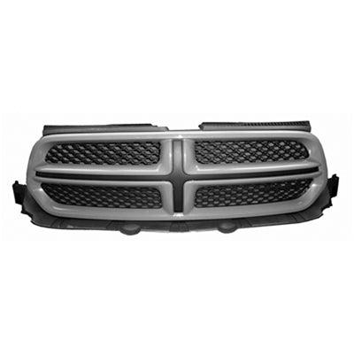 Calandre Dodge Durango 2011-2013 Gris foncé mat avec moulure grise PTM, CH1200359