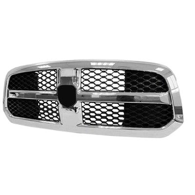 Calandre Ram 1500 Classic 2019-2021 Noir mat nid d'abeille avec façade chromée, CH1200368