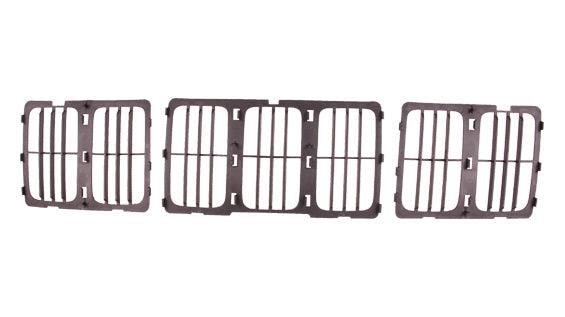 2014-2016 Jeep Grand Cherokee Grille Matte-Black Louvered Style Laredo/Ltd