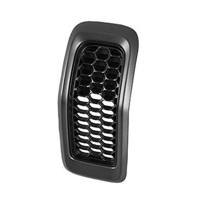 Calandre Jeep Cherokee 2014-2018 Noir mat avec moulure argentée peinte, ensemble de 7 pièces, CH1200374